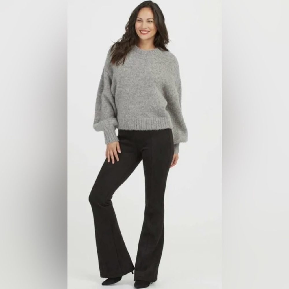 NWT Spanx Faux Suede Flare Pants, 3X, Black
